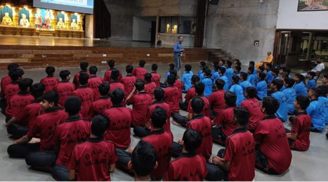 Parent seminar on stage